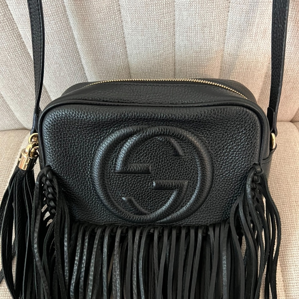 Gucci disco with fringe